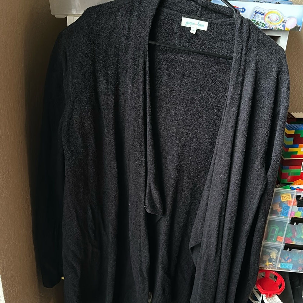 Black Grace and Lace bamboo cardigan
